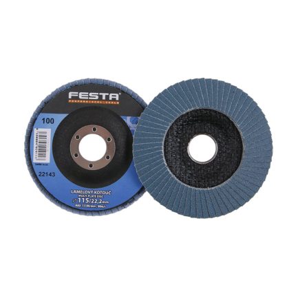 ЛАМЕЛЕН ДИСК за неръждаема стомана Ø 115 mm Ø 22,2 mm P100 22143