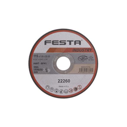 ДИСК ЗА РЯЗАНЕ НА МЕТАЛ Ø 115 mm Ø 22,2 mm x 1 mm 22260