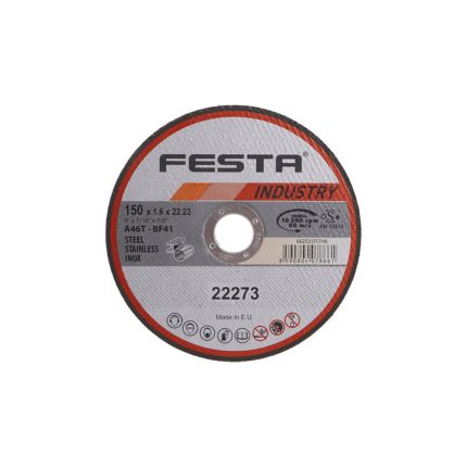 ДИСК ЗА РЯЗАНЕ НА МЕТАЛ Ø 150 mm Ø 22,2 mm x 1,6 mm 22273
